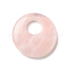 天然石ミックスストーンペンダント  ドーナツ/パイディスクチャーム  40~41x8~9mm  穴：14.5~15mm&nbsp;G-F708-05
