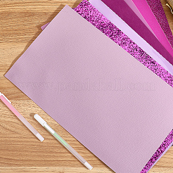 長方形の合成皮革生地7枚  DIYクラフト用品  オールドローズ  330x200x0.5mm&nbsp;FIND-WH20020-24C
