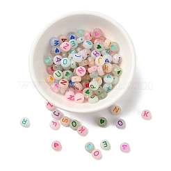 160Pcs 2 Style Luminous Acrylic Beads&nbsp;MACR-YW0001-15