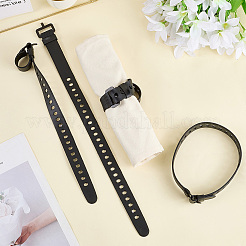 ゴム製収納ストラップ  ブラック  490x25x3mm&nbsp;AJEW-WH0481-190B