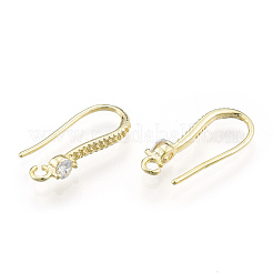 Brass Earring Hooks&nbsp;KK-N259-45
