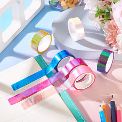 6Rolls 6 Colors PET Decorative Tape&nbsp;OFST-TA0001-07