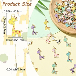 10Pcs Alloy Enamel Pendants&nbsp;ENAM-YW0006-22A