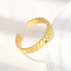 Brass Cuff Open Rings&nbsp;RJEW-C159-01G
