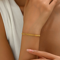 Brass Curb Chain Bracelets for Women&nbsp;ZM6497