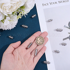 10 Sets 2 Styles 304 Stainless Steel Slide Lock Clasps&nbsp;STAS-ME0003-55