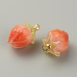 Opaque Acrylic Charms&nbsp;MACR-WH0007-80C