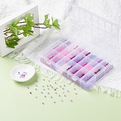 288G 24 Colors Glass Seed Beads&nbsp;SEED-JQ0005-01F-4mm