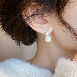 Round Alloy Stud Earrings&nbsp;FS-WGEAF4B-01
