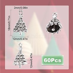 60Pcs Tibetan Style Alloy Pendants&nbsp;FIND-SC0004-74