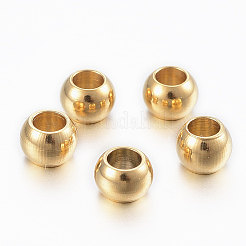 Ion Plating(IP) 304 Stainless Steel Beads&nbsp;LS-STAS-H394-02G