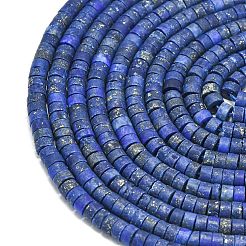 Natural Lapis Lazuli Beads Strands&nbsp;X-G-P575-B01-4x2mm
