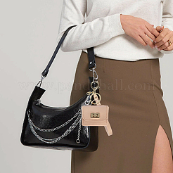 Portable PU Leather Bag Keychains&nbsp;FIND-CL0002-42A
