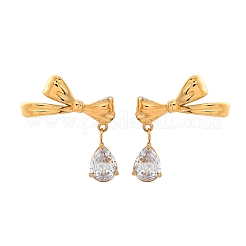 304 Stainless Steel Rhinestone Stud Earrings&nbsp;EJEW-Z098-09G