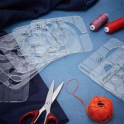Transparent Acrylic Sewing Template&nbsp;DIY-GF0002-86