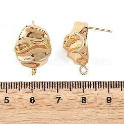 SHEGRACE Brass Stud Earring Findings&nbsp;XGRQ64124-870G