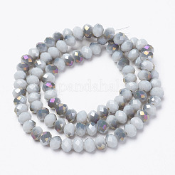 Electroplate Opaque Glass Beads Strands&nbsp;EGLA-A034-P4mm-F10