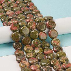 Natural Unakite Beads Strands&nbsp;G-M403-C14