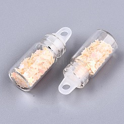 Glass Wishing Bottle Pendant Decorations&nbsp;GGLA-S036-05