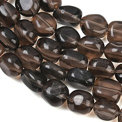 天然氷オブシディアンビーズ連売り  ナゲット  タンブルストーン  9~11x8~10x6~10mm  穴：0.8mm  約18~19個/連  6.89~7.28''（17.5~18.5センチメートル）&nbsp;GG-CBA787B-A41