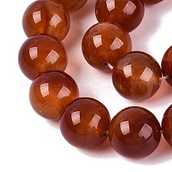 Natural Red Agate Beads Strands&nbsp;G-Q606-16MM-01