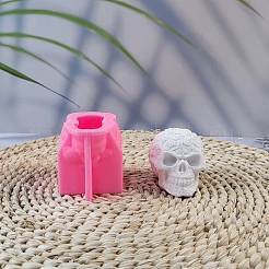 DIY Food Grade Skull Candle Silicone Molds&nbsp;PW-WG93F69-01