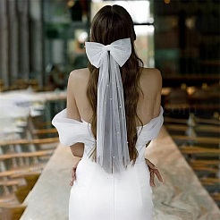 Bowkont Polyester Bridal Veils&nbsp;AJEW-WH20067-066P