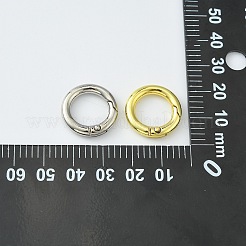 20Pcs 2 Colors Rack Plating Alloy Spring Ring Clasps&nbsp;PALLOY-CJ0002-40