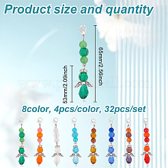 Glass Pendant Decorations&nbsp;HJEW-GO00026