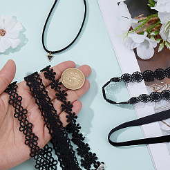 6Pcs 6 Styles Gothic Flower Lace Choker Necklaces for Women&nbsp;NJEW-SC0001-76