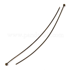真鍮のボールヘッドピン  ニッケルフリー  アンティークブロンズ  70x0.6mm  22ゲージ  ヘッド：1. 5mm&nbsp;X-RP0.6x70mm-AB
