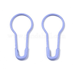 スプレー塗装された鉄のひょうたんピン  編みステッチマーカー  ラベンダー  21.5x9.5x1.5mm  ピン：0.5mm&nbsp;IFIN-T017-08K