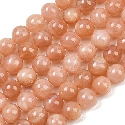 Natural Sunstone Beads Strands&nbsp;G-G342-A03-9mm