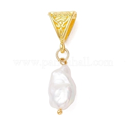 Natural Baroque Keshi Pearl Pendants&nbsp;PALLOY-JF05019