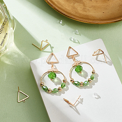 Brass Stud Earring Findings&nbsp;KK-BC0003-74G