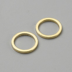 真鍮製フレームコネクター  丸いリング  長持ちメッキ  14KGP本金メッキ  8x1mm  内径：6.5mm&nbsp;KK-WH0056-75D-G