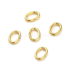 304ステンレススチールオープン丸カン  オーバル  18KGP本金メッキ  2.5x3.5x0.5mm  24ゲージ  内径：1.5x2.5mm&nbsp;STAS-F221-46D-G