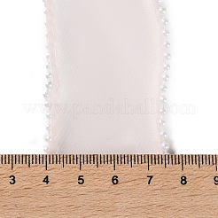 蝶結び用 5 ヤード ABS パールエッジ メッシュリボン  ギフト包装  ミスティローズ  1-5/8インチ（40mm）&nbsp;OCOR-B004-01A-01