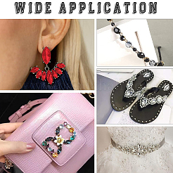 200Pcs 2 Style Acrylic Rhinestone Cabochons&nbsp;MACR-GF0001-03A