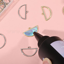 32Pcs 2 Colors Alloy Open Back Bezel Big Pendants&nbsp;FIND-CA0010-88