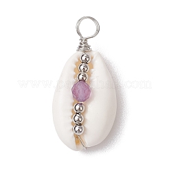7Pcs 7 Styles Faceted Round Natural Amethyst & Green Aventurine & Red Jasper & Tiger Eye & Agate & Lapis Lazuli&nbsp;PALLOY-JF02937