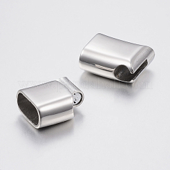 Tarnish Resistant Smooth Surface 304 Stainless Steel Magnetic Clasps with Glue-in Ends&nbsp;STAS-N002-38
