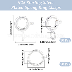 Brass Spring Ring Clasps&nbsp;KK-BBC0025-64