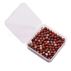 200Pcs Natural Red Jasper Bead&nbsp;G-CJ0001-59