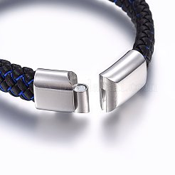 Microfiber Imitation Leather Braided Cord Bracelets&nbsp;BJEW-E345-07P