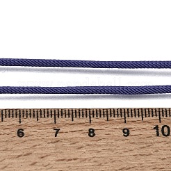 2.5mmの調節可能な編み込みナイロンコードネックレス作り  金色の真鍮のパーツと  ミックスカラー  27.56インチ（70cm）&nbsp;FB-CBAA152-02G