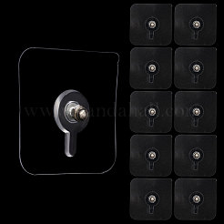 アクリル製跡が残らないフックハンガー36個  フォトフレーム用  正方形  透明  57x57x16mm&nbsp;AJEW-CA0005-07E