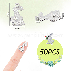 50Pcs Easter 304 Stainless Steel Pendants&nbsp;STAS-UN0052-05