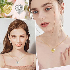 12Pcs 2 Colors Brass Locket Pendants&nbsp;KK-HY0004-05