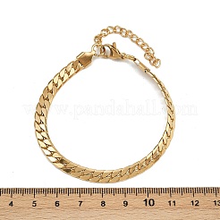 304 Stainless Steel Curb Chain Bracelets for Women&nbsp;BJEW-Z143-15G